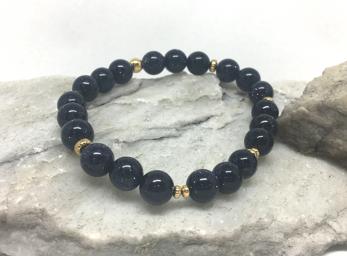 Blue Goldstone Bracelet