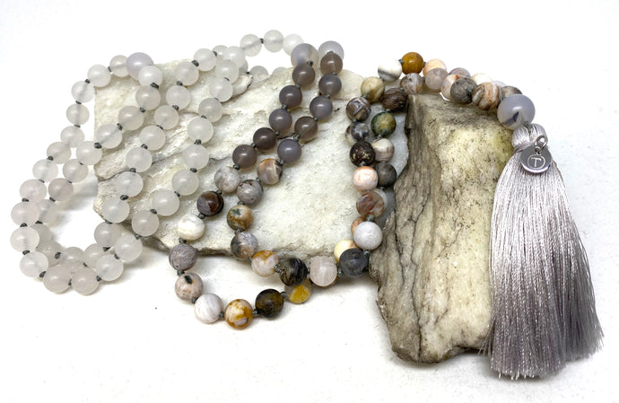Wooden Meditation Bead Mala Bracelet or Necklace – TFD Jewellery