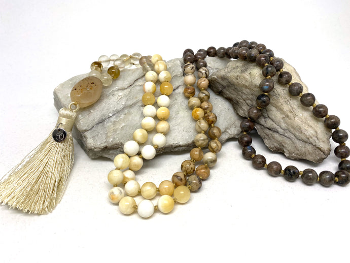 Wooden Meditation Bead Mala Bracelet or Necklace – TFD Jewellery